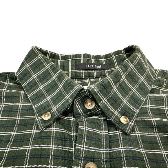 Green Checkered Button-Up Shirt - Picture 3 of 6